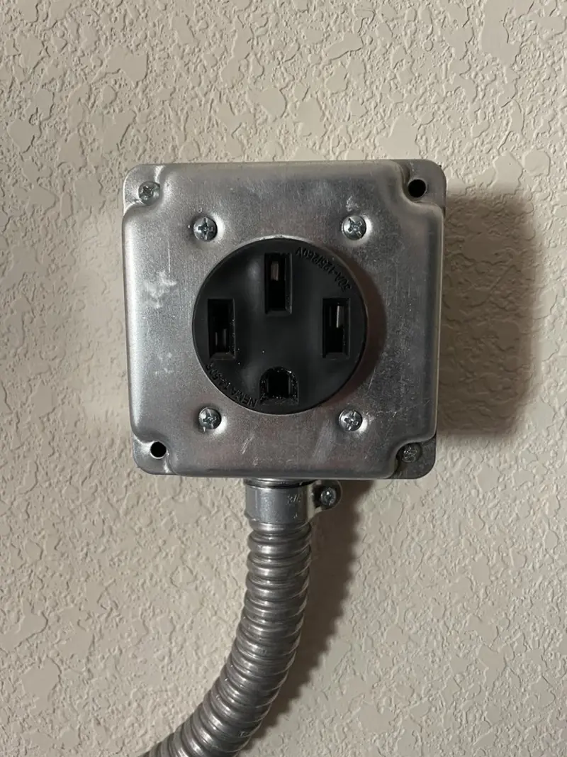 NEMA 14-50 outlet installed for Smart Home Electrical in Cottage Grove